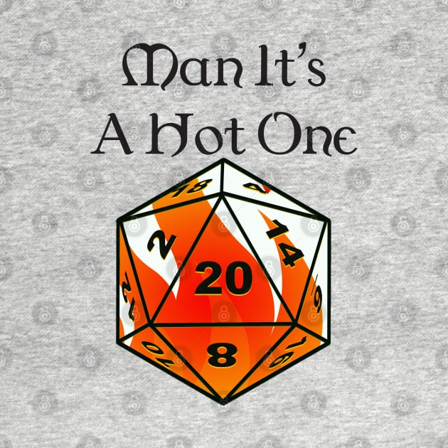 Smooth Dungeons and Dragons D20 Fireball by DennisMcCarson